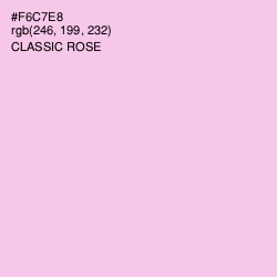 #F6C7E8 - Classic Rose Color Image